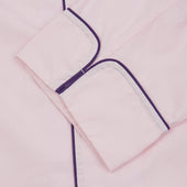 Pink Piped Cotton Pyjama Set