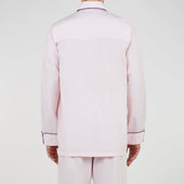 Pink Piped Cotton Pyjama Set