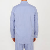 Gingham Check Piped Cotton Pyjama Set
