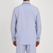 Bengal Stripe Piped Cotton Pyjama Set