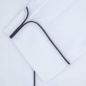 Herringbone Piped Superfine Cotton Pyjama Set
