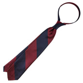 Japanese Repp Stripe Silk Tie Navy