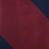 Japanese Repp Stripe Silk Tie Navy