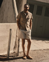 The Apres Short In Organic Aged Foundation Twill