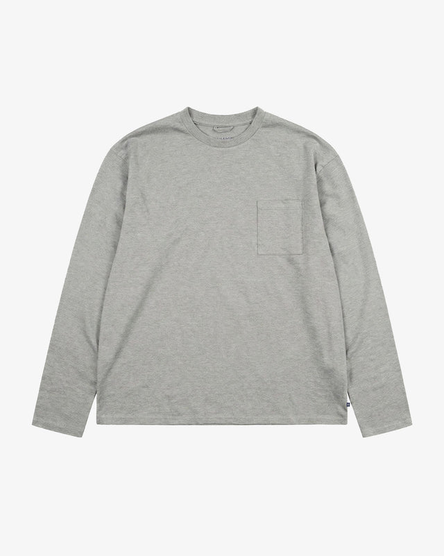 7010 Essential long sleeve t-shirt - grey marl