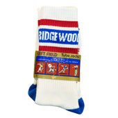 Ridgewood Queens Red, White, & Blue Striped Bamboo Tube Socks