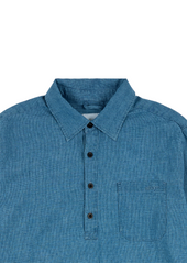 Carpenter Linen Shirt in Blue