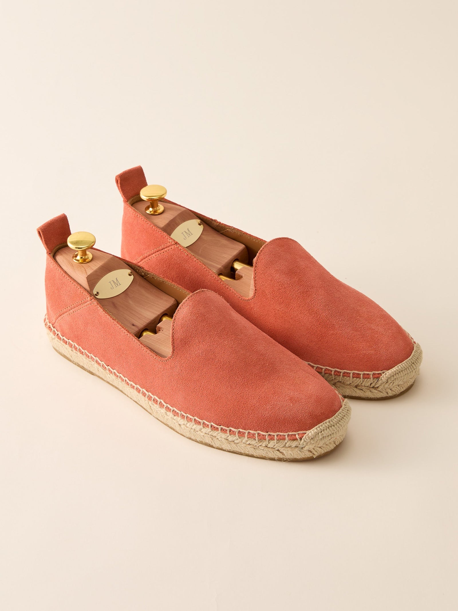 Coral Solid Rafe Suede Espadrilles Men S Shoes J Mclaughlin