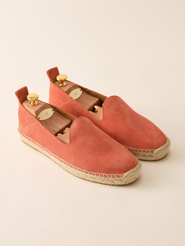 Coral Solid Rafe Suede Espadrilles | Men's Shoes | J.McLaughlin