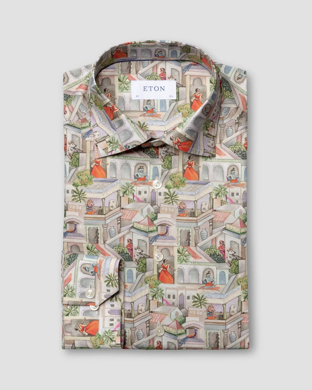 Hemd mit Ragamala-Print - Eton