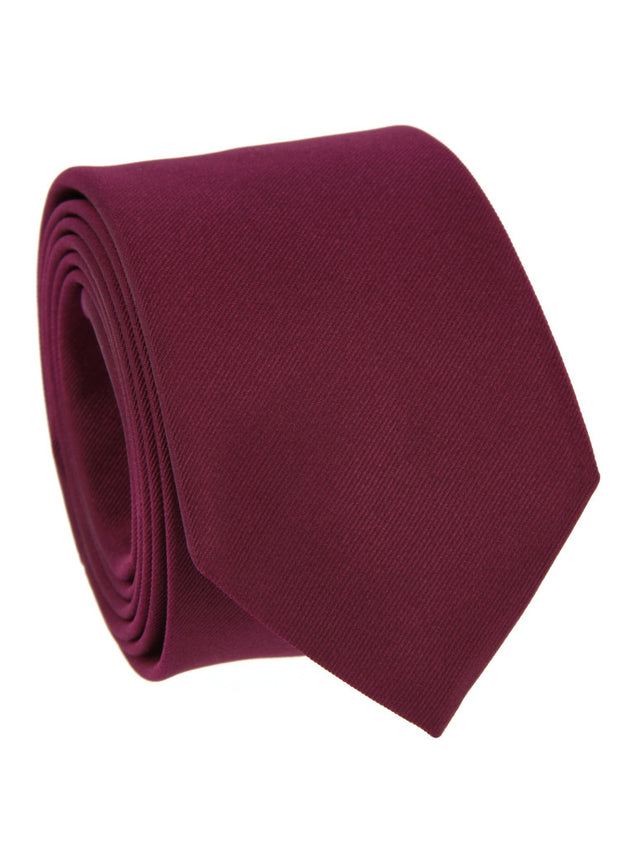 Raspberry tie in silk Côme