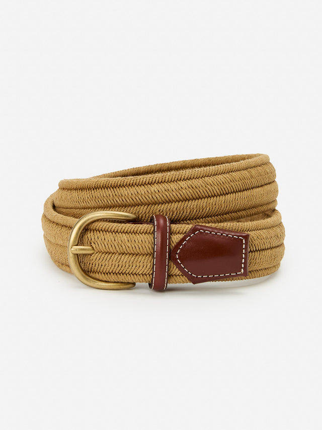 Khaki Solid Ray Belt | Men's Belts | J.McLaughlin