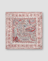 Paisley Print Silk Pocket Square