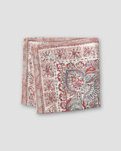 Paisley Print Silk Pocket Square
