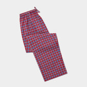 Red, Blue & White Checked Brushed Cotton Pyjama Bottoms