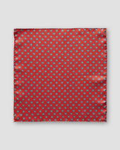 Red Double Print Pocket Square