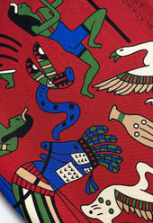 Red Egyptian Silk Pocket Square