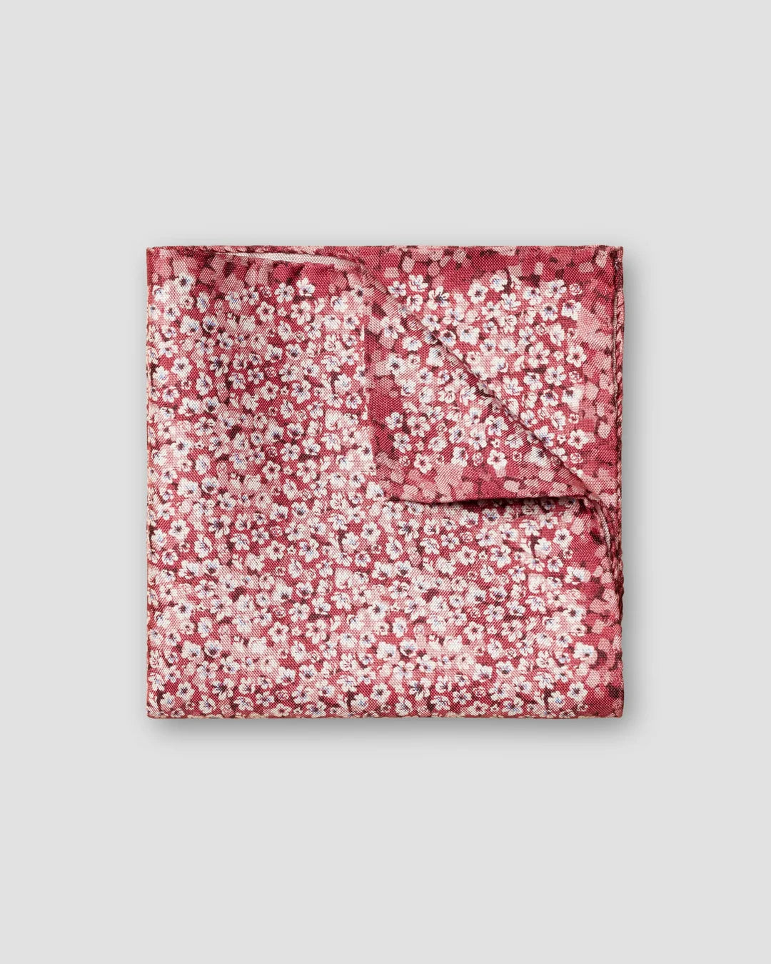 Floral Print Silk Pocket Square