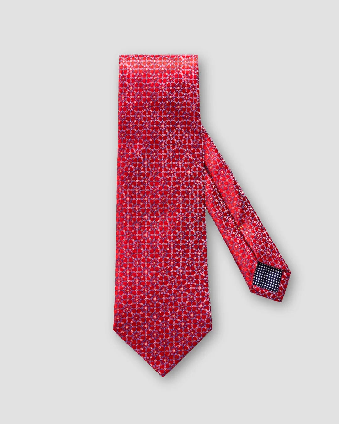 Red Floral Silk Tie Eton