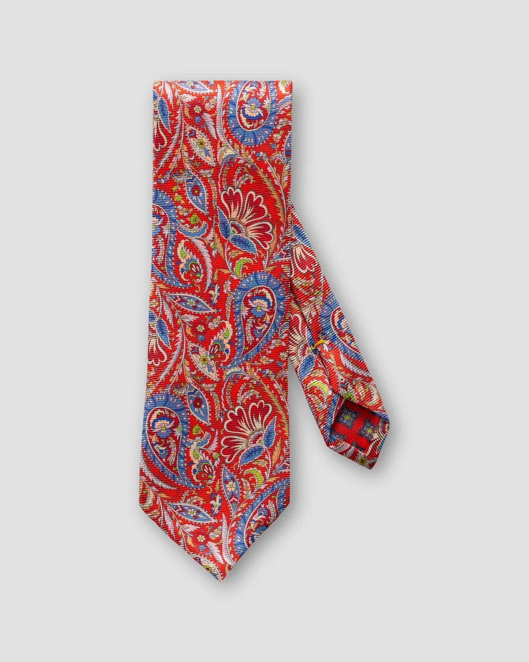 Red Flower Paisley Tie Eton