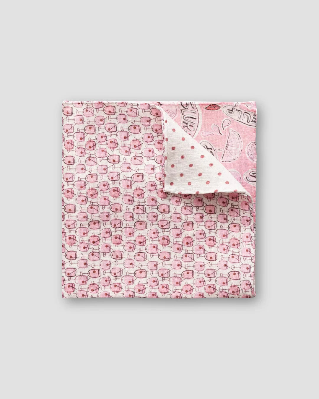 Four Prints Linen Pocket Square