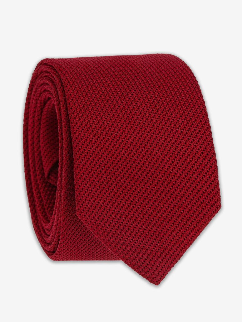 Red Grenadine Silk The Nines Tie Grenadines Iv