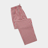 Red, Grey & White Checked Brushed Cotton Pyjama Bottoms