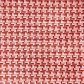 Red Houndstooth Silk Tie