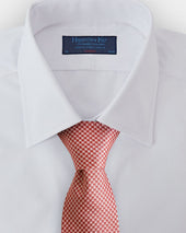 Red Houndstooth Silk Tie