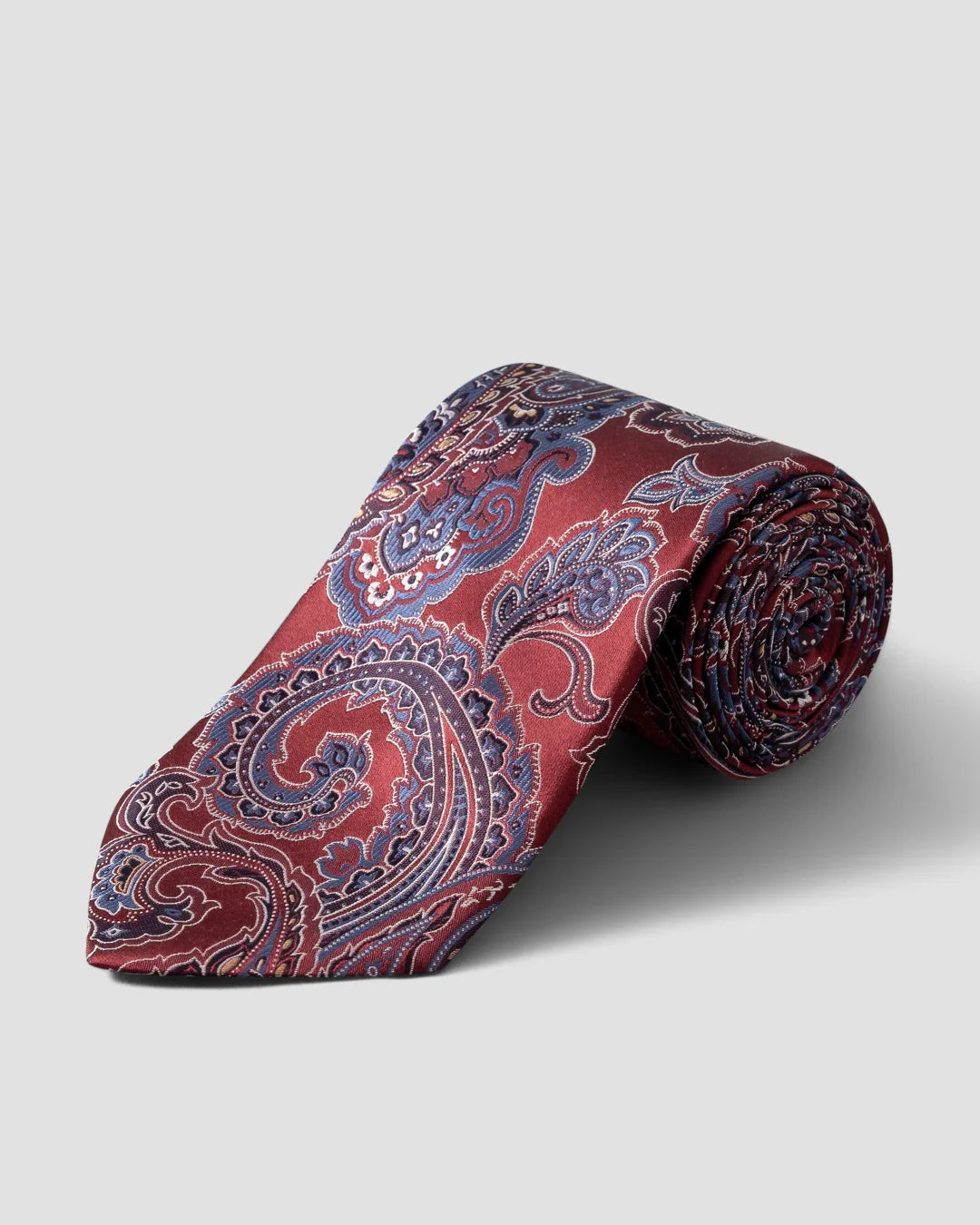 Red Jacquard Paisley Tie Eton
