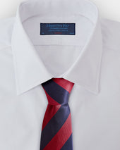 Red Block Stripe Silk Tie