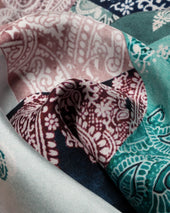 Patchwork Bandana Silk Scarf
