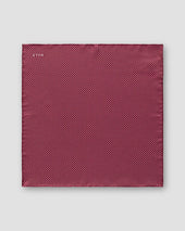 Red Polka Dots Silk Pocket Square