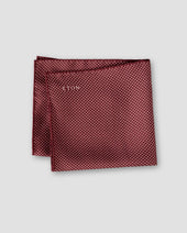 Red Polka Dots Silk Pocket Square