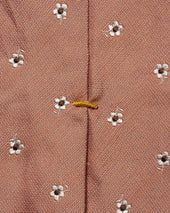 Floral Print Silk Linen Tie