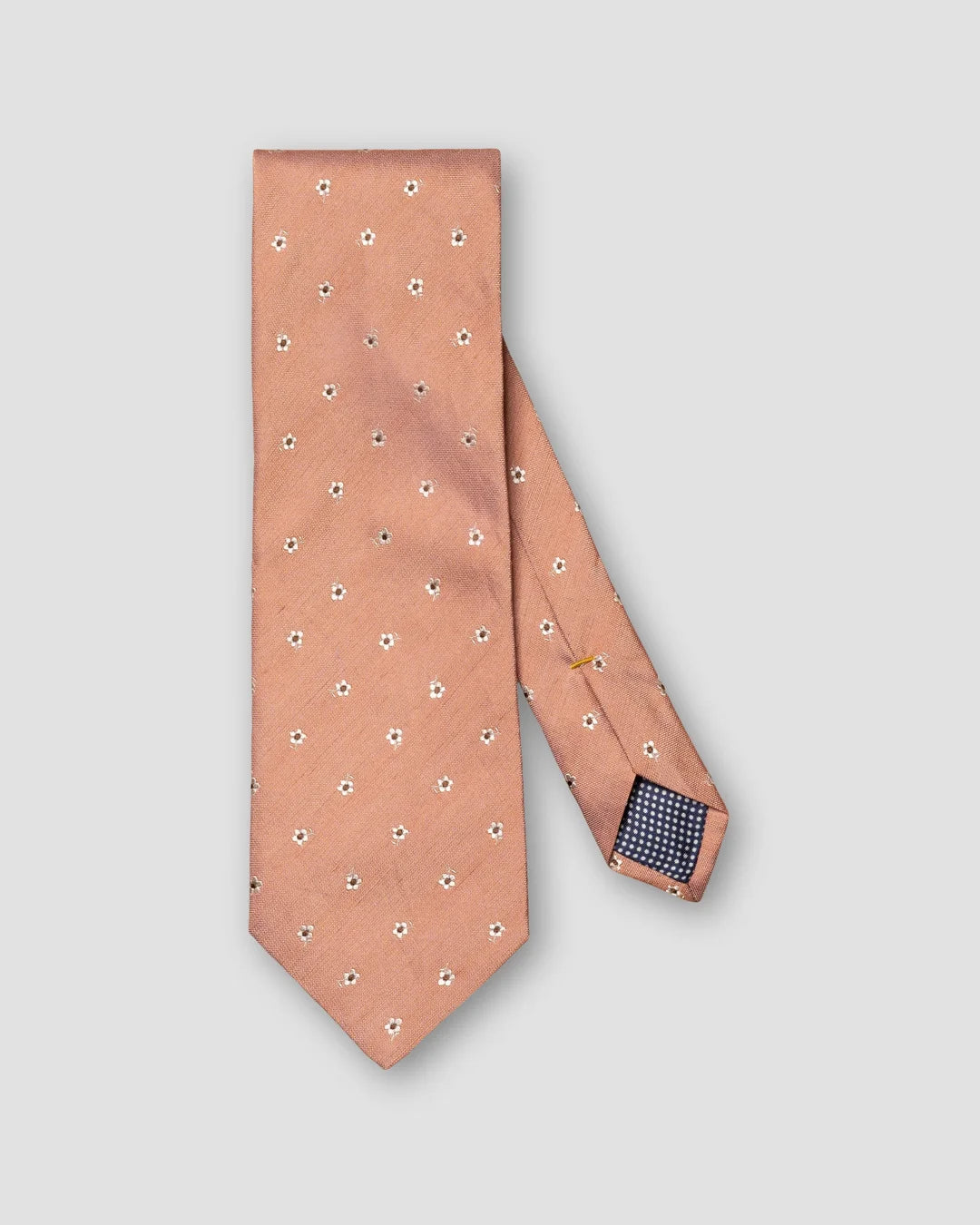 Floral Print Silk Linen Tie