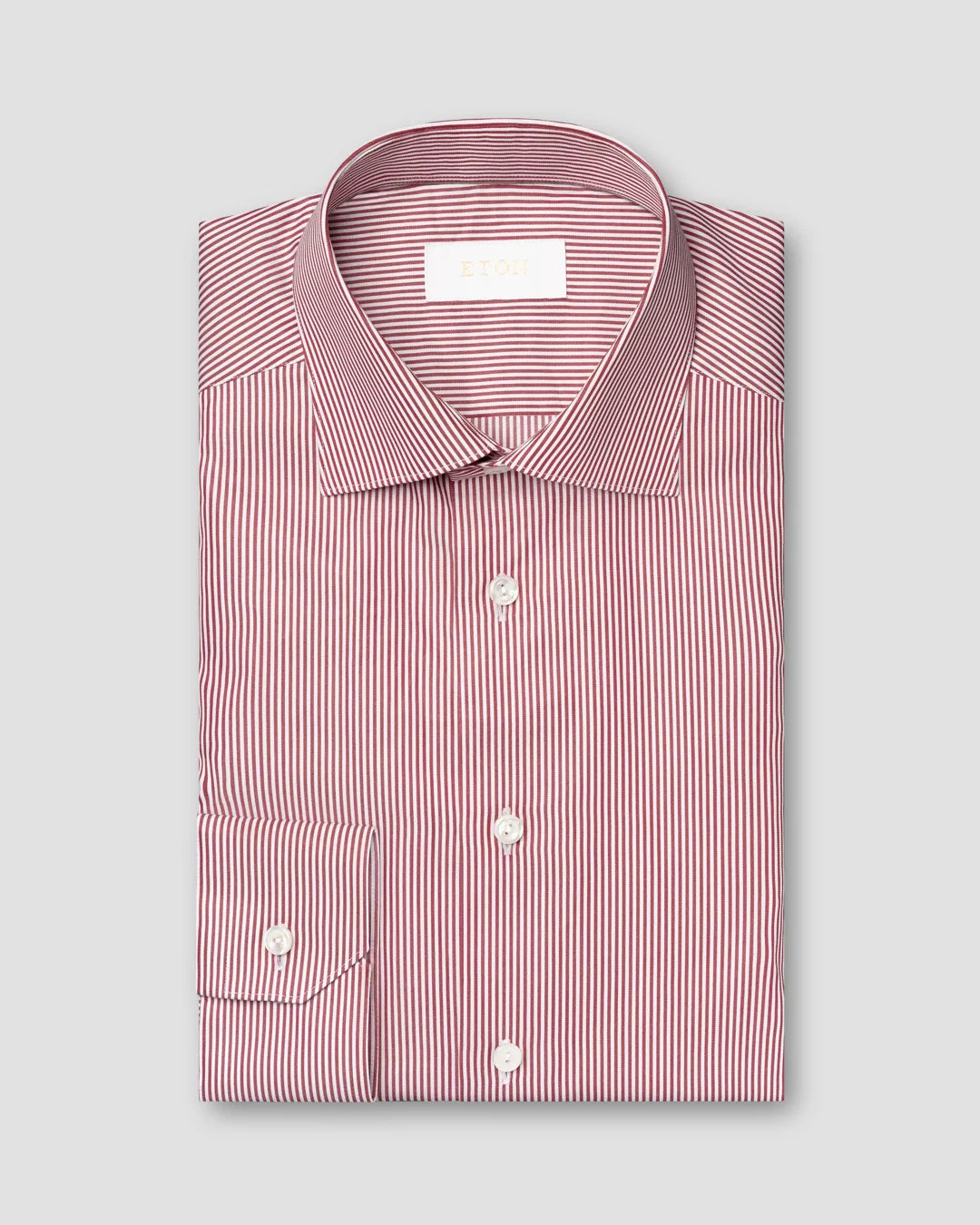 Striped Elevated Twill Shirt Eton