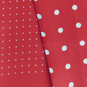 Red White Spot Silk Tubular Scarf