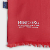 Red White Spot Silk Tubular Scarf