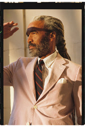 Made In Canada Red Stripe Cotton Seersucker Sport Coat