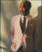 Made In Canada Red Stripe Cotton Seersucker Sport Coat