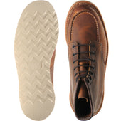 Red Wing 6-Inch Classic Moc mens rubber-soled boots in copper rough and tough