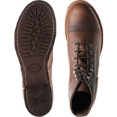 Red Wing Iron Ranger mens rubber-soled boots in amber harness