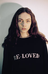 Re-loved Recycled Cashmere Jumper In Grey