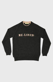Re-loved Recycled Cashmere Jumper In Grey