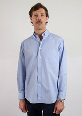 Striped Poplin Button Down Shirt
