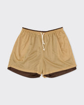 Reversible Ball Short, Tan/Brown