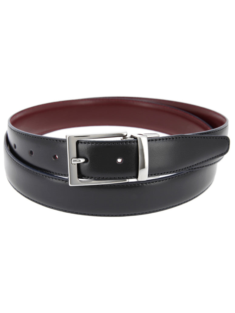 Reversible Belt In And Bordeaux James
