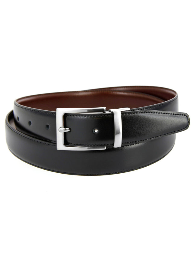 Reversible belt in black and brown James