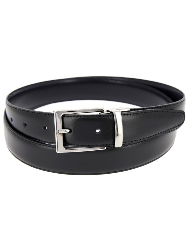 Reversible belt in black and navy blue James